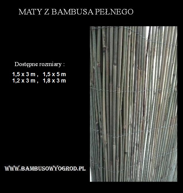 Maty z bambusa penego